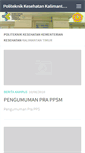 Mobile Screenshot of poltekkes-kaltim.ac.id