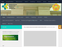 Tablet Screenshot of poltekkes-kaltim.ac.id